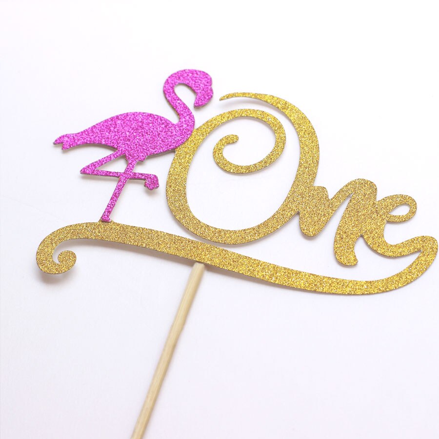 fenicottero Una Torta topper Cerchiamo di Flamingly Primo fenicottero Torta Di Compleanno topper Decorazioni Festa A Tema Tropicale fenicottero topper