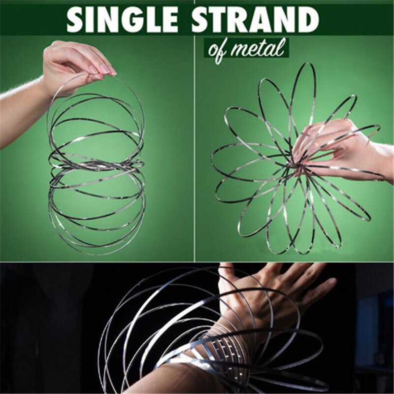 Magic Ring Toroflux Torofluxus Flowtoy Amazing Flow Rings Toys Kinetic Spring Toy Funny Outdoor Game Intelligent Toy Fidget