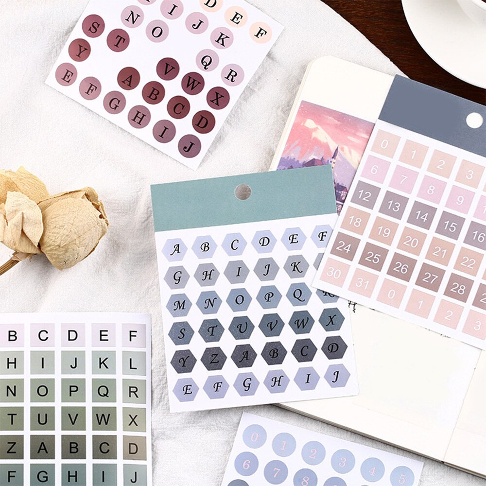 3pcs Feature Cirkel Index sticker Kalender Opmerkingen week plan datum sticker Decoratief papier sticker schoolbenodigdheden DIY Ambachten