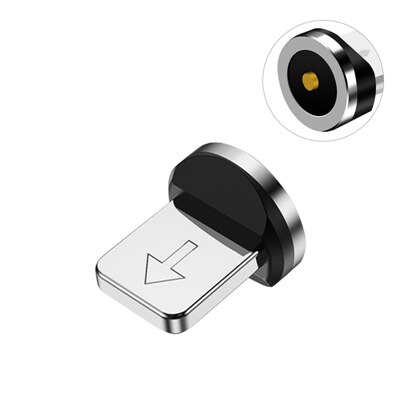 Aufu rund magnetisk kabel plugg type c micro usb c plugger hurtigladeadapter telefon type c magnet lader plugg ingen usb ledning: Plugg for iphone