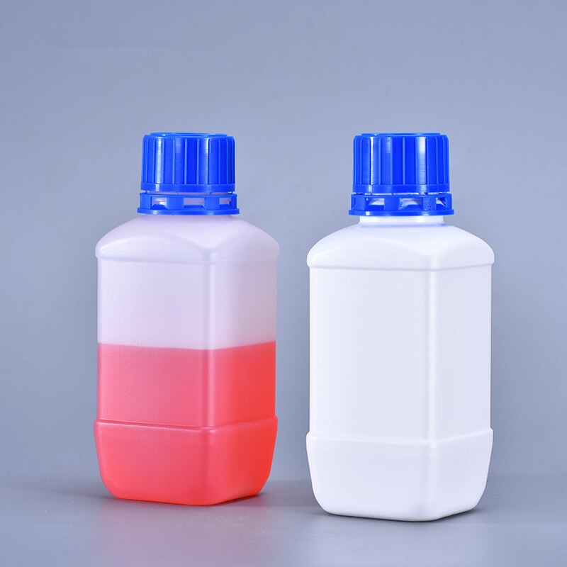 10Pcs Empty Square Plastic Bottles Leakproof Liquid Storage container Food Grade HDPE bottles 60ML/100ML/250ML
