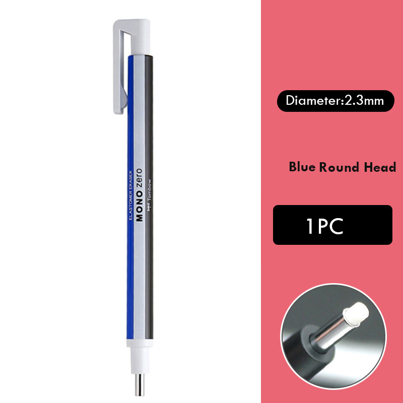 Tombow MONO Zero Pen Push Gumka Ołówek Guma ластик Japońskie artykuły papiernicze dla artystów Materiały dla uczniów Rysowanie Wymienny wkład: Jasno szary