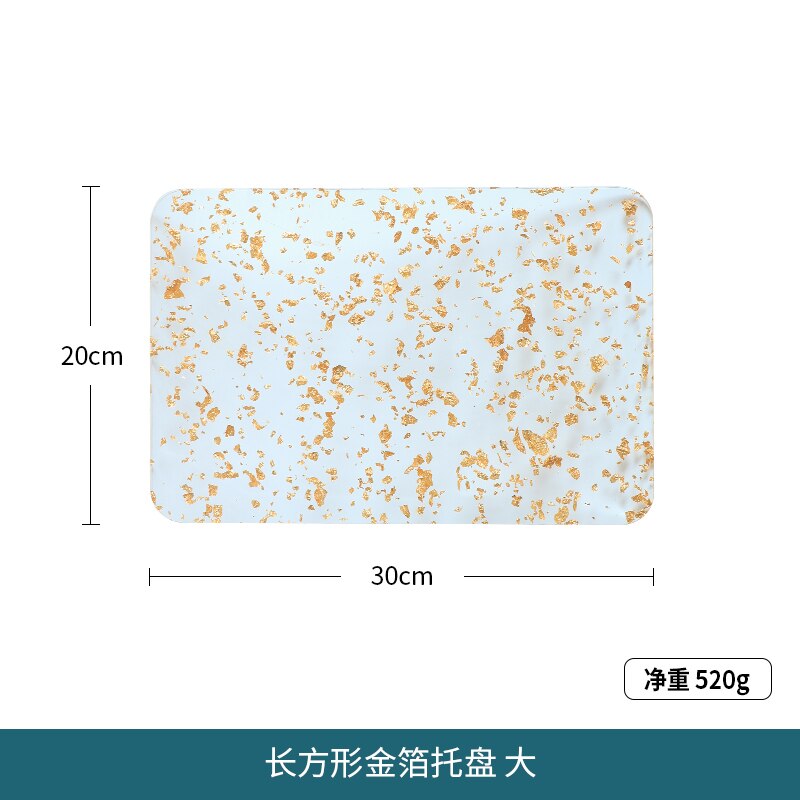 Luxe Metalen Cake Stand Gouden Bruiloft Snack Plaat Dessertbord Set Dienblad Verjaardag Ondersteuning Gateau Keuken Benodigdheden 50: 30x20cm