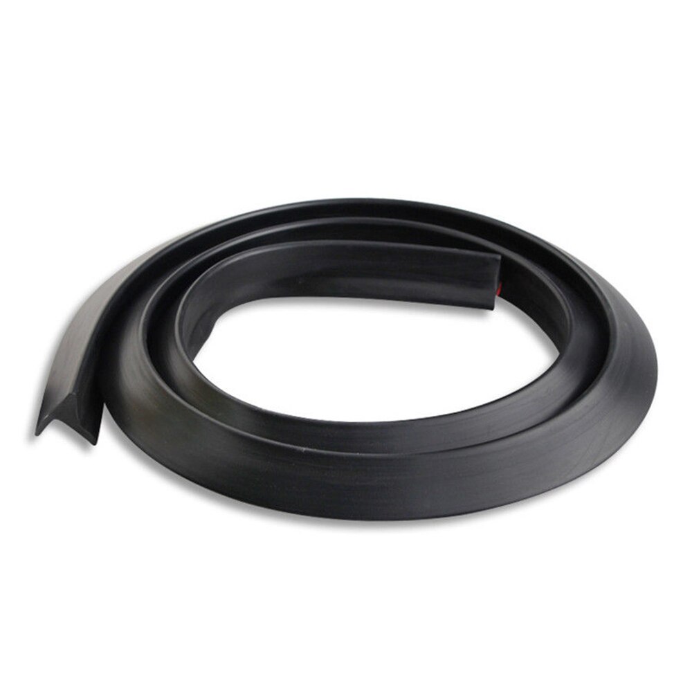 Svart 2 st 1.5m/4.92 "universal bilhjul panna gummi fender rem gjutning blossar trim stick out edge fender