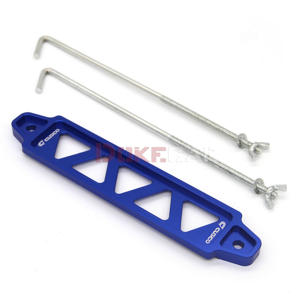 Alumínio Car Battery Tie Down Bracket, Alloy Battery Fasten Holder, 14cm, 19cm: Rosa