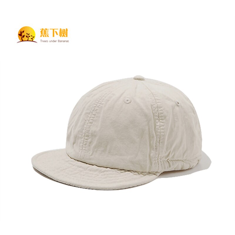 Japanese-style Popular Brand Short Brim Qiao Tongue Cap Black Retro Washing Cool Workwear American-Style Upturned Eaves Brim