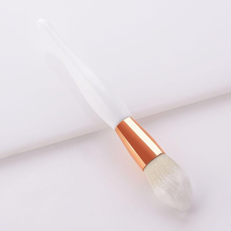 1/8pcs White Handle Makeup Brushes Set Foundation Blending Blush Face Shading Cosmetic Brush Contouring Make Up Kit
