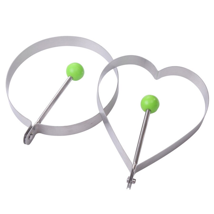 Fried Egg Pancake shaper Stainless Steel Shaper Fried Egg Pancake Ring Circle Mold Heart Shape Kitchen Egg Cooking Tool