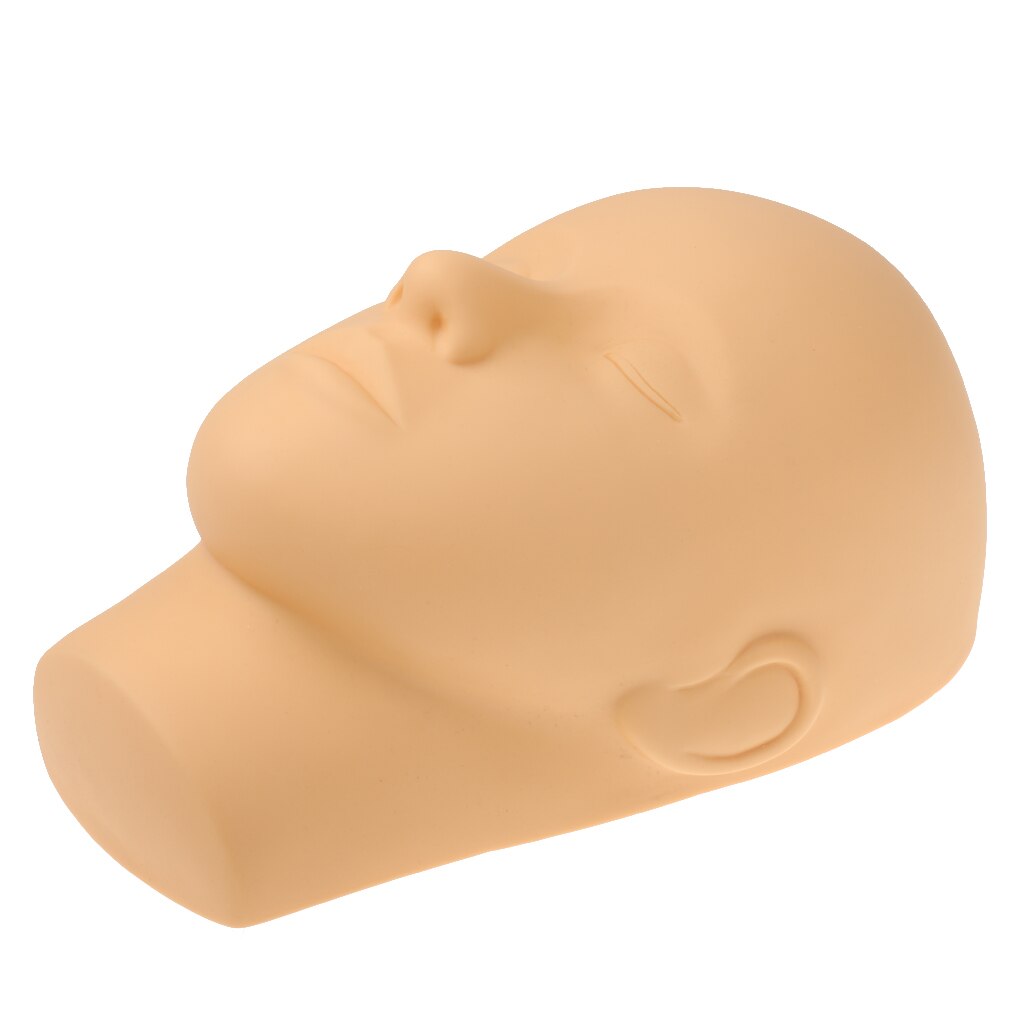 Closed Eyes Mannequin Head Massage Makeup Eyelash Extension Practice Model Hats Hairs Glasses Display for Wigs Showcase