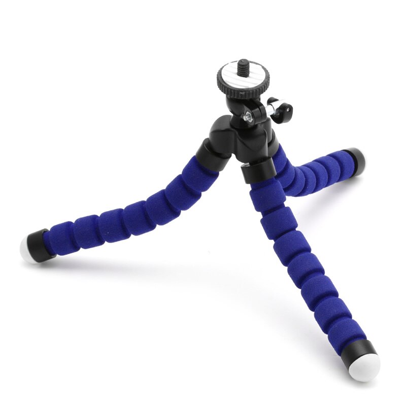 Mini Blue Tripod Flexible Octopus Holder Bracket Stand Mount for Apple iPhone