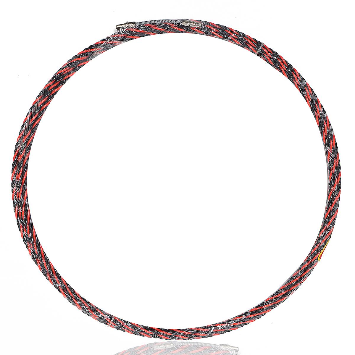 6.5 Mm X 10 M Glasvezel Kabel Push Puller Elektricien Leiding Ducting Kabel Push Trekkers Duct Slang Rodder Vis tape Wire Guide