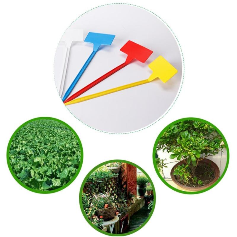 10 Pcs 30 Cm T-Type Plastic Kwekerij Plant Label Tuinieren Plant Classificatie Sorteren Teken Ticket Bloem Dikke tag Mark