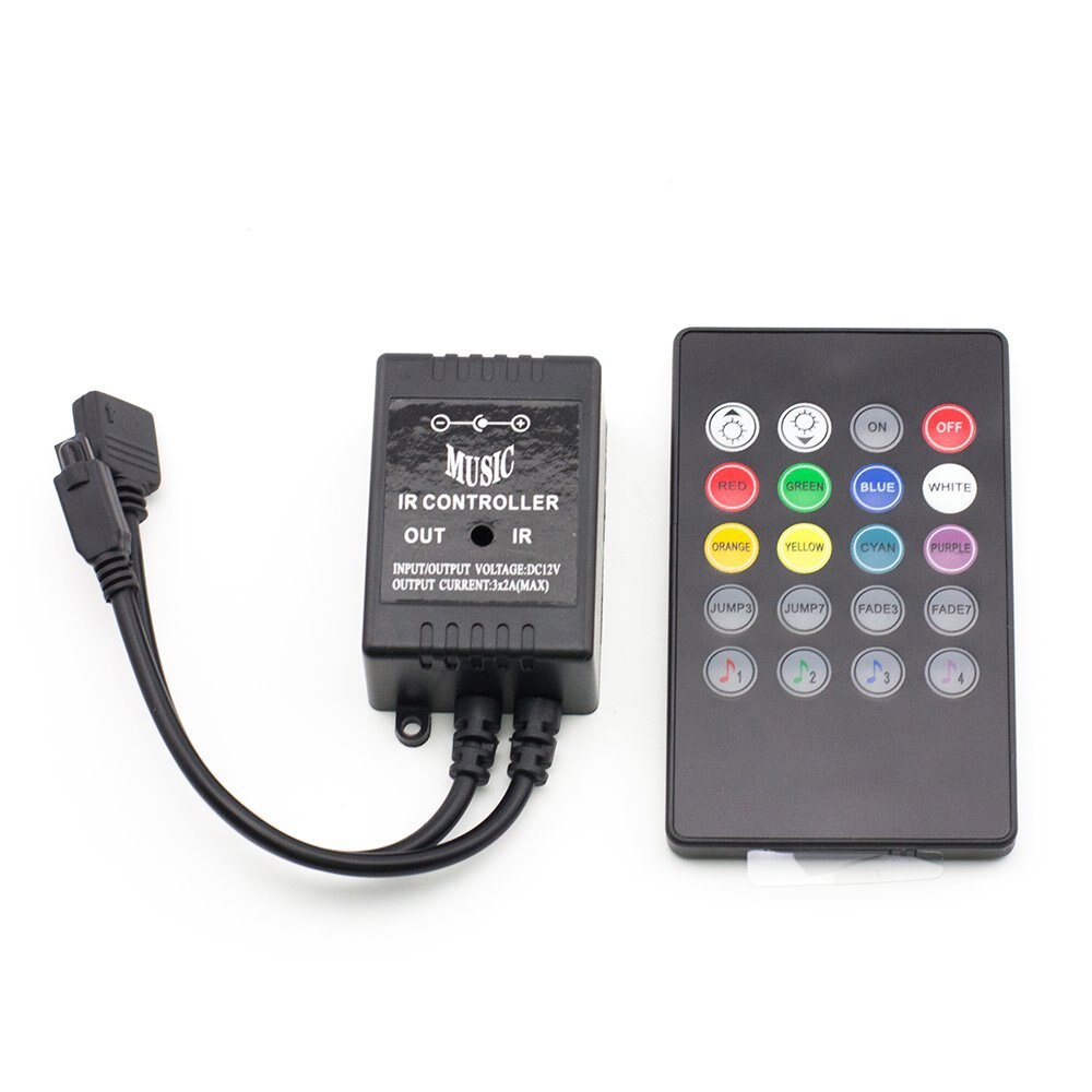 10M 5M RGB LED Strip Music Sound Sync 300 LEDs Color Changing SMD 2835 LED Strip Light Music IR Remote DC12V Power Adapter: Music Control Only