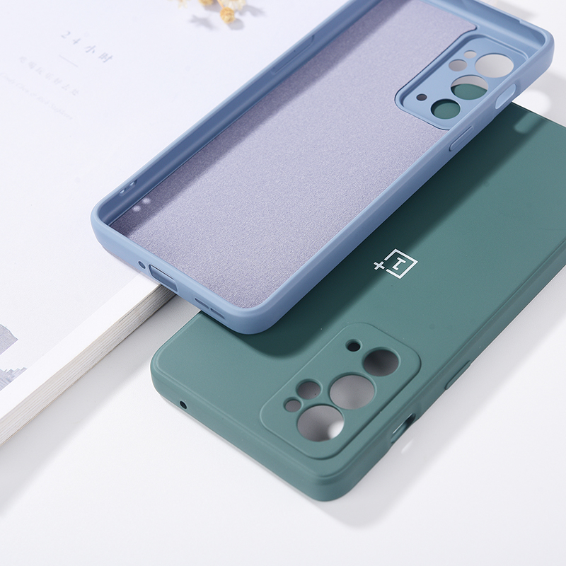Dla Oneplus 9 9R 9RT etui 1+ 9R 1+9 1+9RT Pokrowiec Funda Oryginalny Płynny Silikon Matowy Miękki Wstrząsoodporny Tylny Zderzak Telefonu muszla