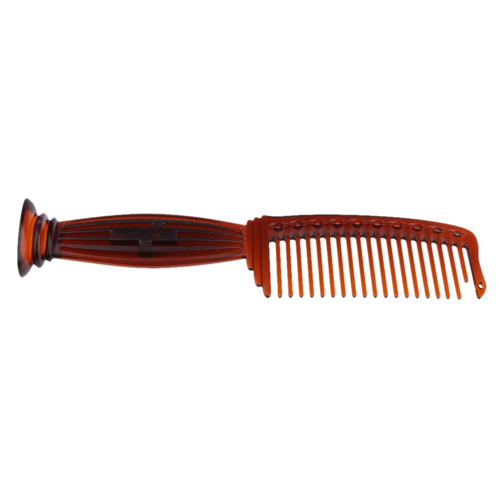 Peine de rastrillo de dientes grueso de plástico de 22cm, cepillo de peluquería para salón de masajes, cepillo para estilizar, peine de dientes anchos para desenredar y acicalar