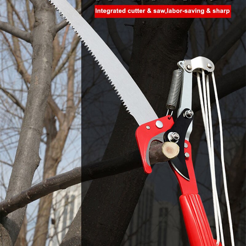 High-altitude Extension Lopper Branch Scissors Extendable Fruit Tree Pruning Saw Cutter Garden Trimmer Tool