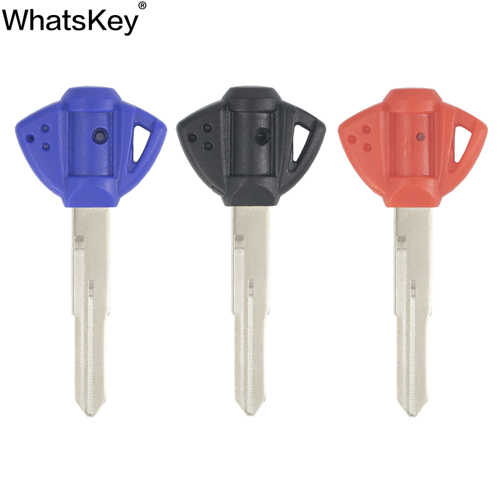 WhatsKey-llaves de motocicleta, llave en blanco, sin cortar, para Suzuki GSXR 600 750 1000 SV250 GSX1300 Hayabusa, accesorios de motocicleta