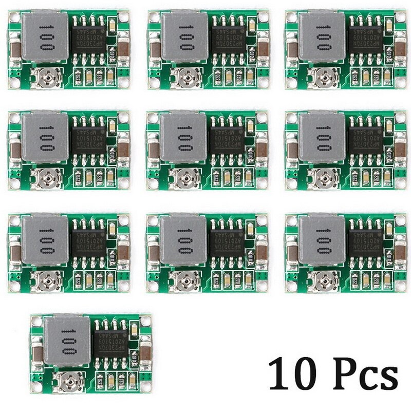 1 st / 5 st /10 st 3a mini dc-dc steg ned omvandlare voltregulator 5v-23v to 3. 6v 9v 12v 340 khz 10 st