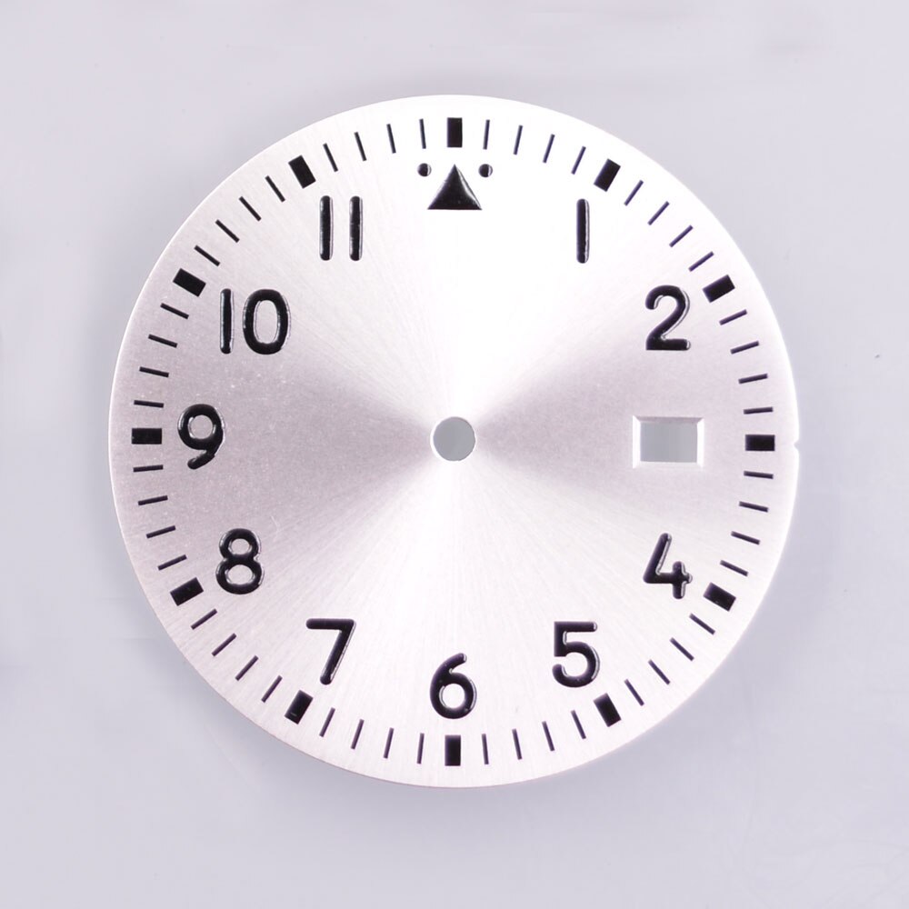 33.8mm black /silver /green /blue sterile dial luminous dial fits NH35 NH35A NH36 NH36A movement Watch Dial: Multicolor