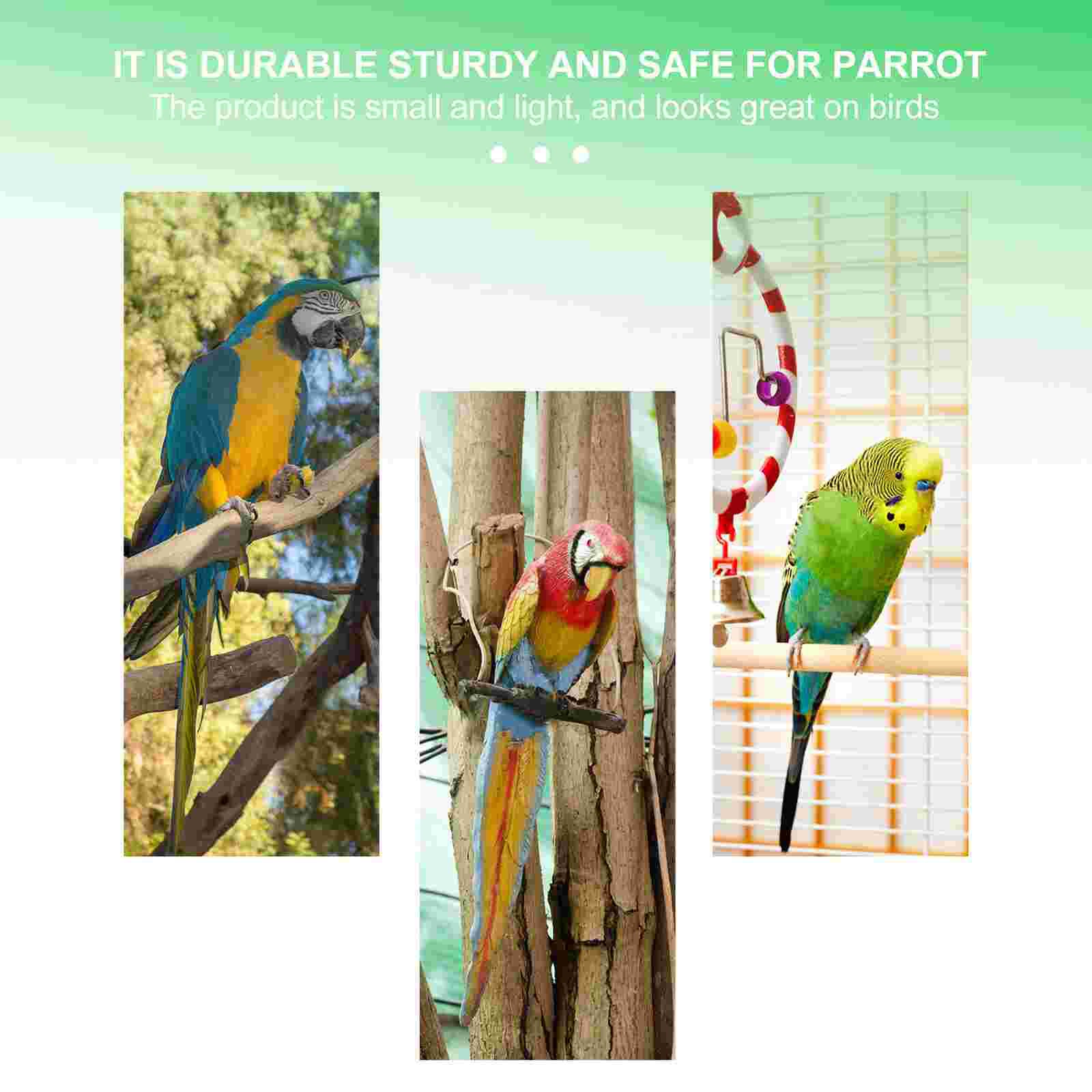 2 Sets Triangle Bird's Nests with Bird Standing Frame Bird Parrot Triangle Standing Nest