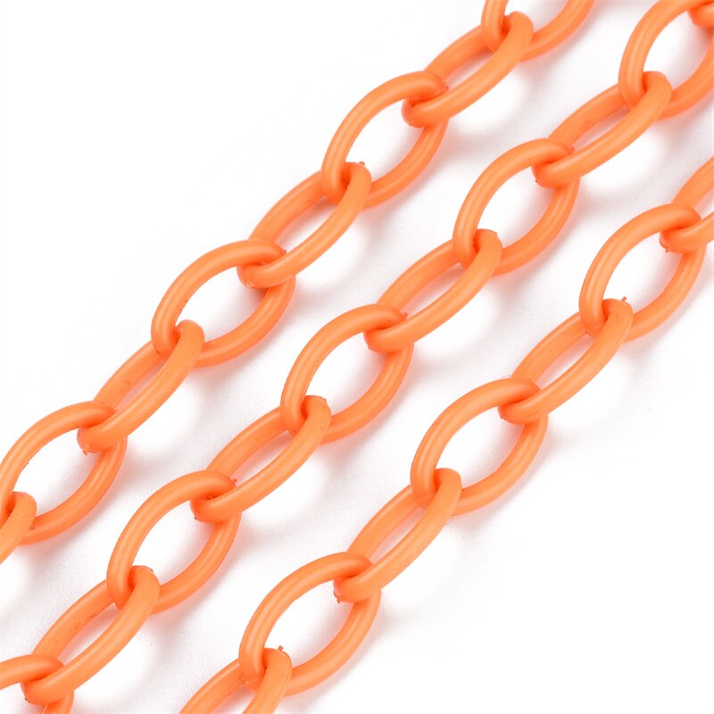 10pz Macaron catena creazione di gioielli accessori collana fatta a mano braccialetto corda catena di plastica colori isolati risultati dei gioielli: nero