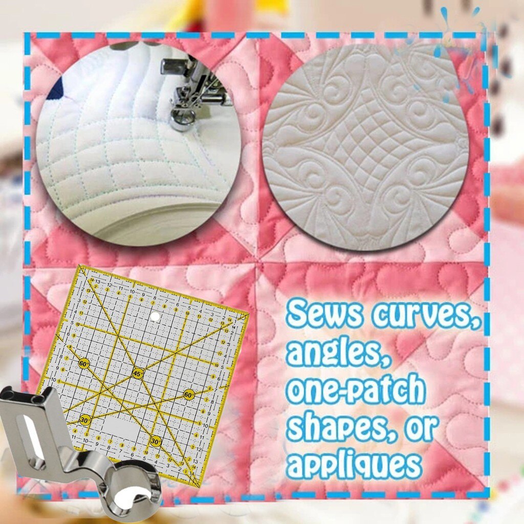 DIY Quilting Sewing machine presser foot Patchwork Foot Quilting Embroidery High Shank For Sewing Machine Tool and accessories #: C