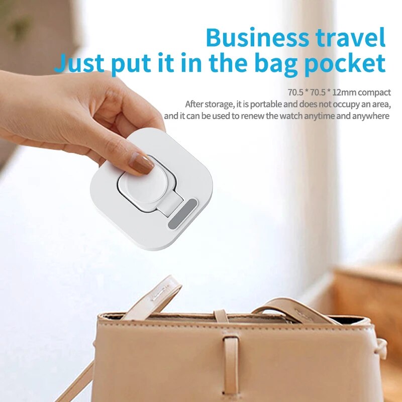 Estación de carga de reloj inalámbrica magnética para Apple Watch Series IWatch S8 Ultra 7 6 5 4 soporte de Base de carga rápida portátil
