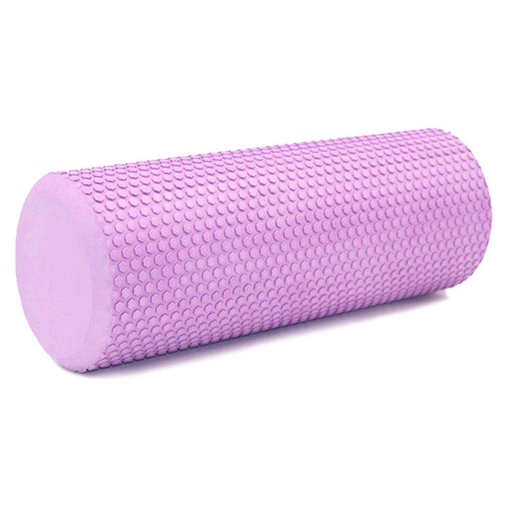 30/45/60CM Yoga Foam Roller High-density EVA Muscle Roller Self Massage Tool for Gym Pilates Yoga Fitness Gym Equipment: Purple45CM