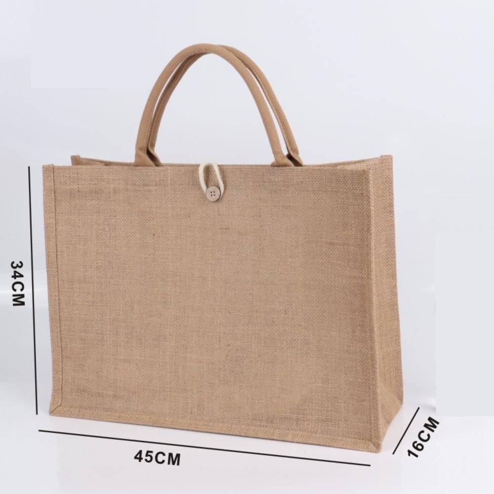 Lniana torba na zakupy lniana z grubym uchwytem na prezent wielokrotnego użytku lniana torba na torby robić przechowywania na zakupy dla kobiet: czekolada