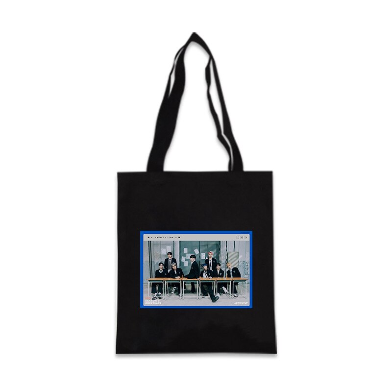 ATEEZ-bolsas de lona SEASON&#39;S GREETINGS para ATINY Hongjoong Seonghwa Yunho Yeosang Mingi Wooyoung Jongho, bolso de mano ligero, 2022: 15