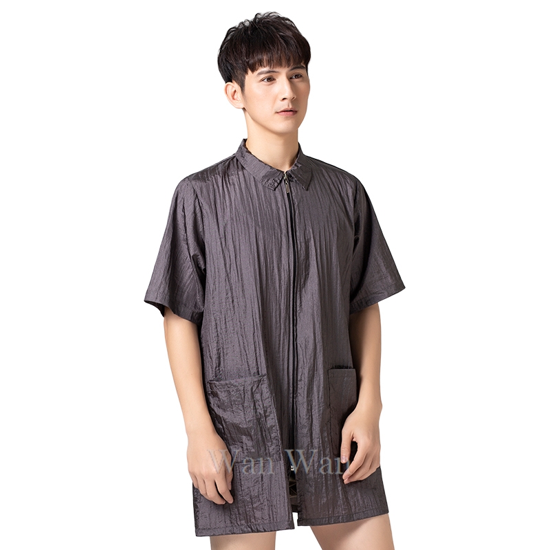 Dunne kappersuniformen, kappersjas, kappersschort, anti-haar, antistatische kleding voor huisdierverzorging  y0505