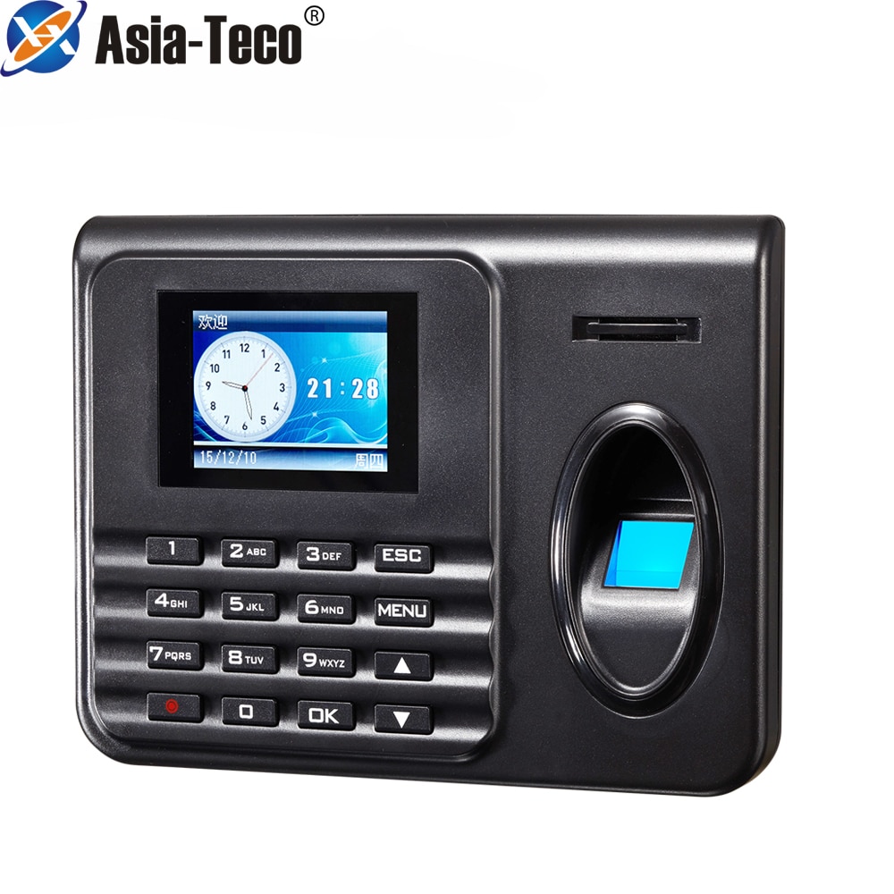 r LCD U Disk Excel Output Standalone Fingerprint Time Clock Biometric Attendance Machine Optional TCP/IP