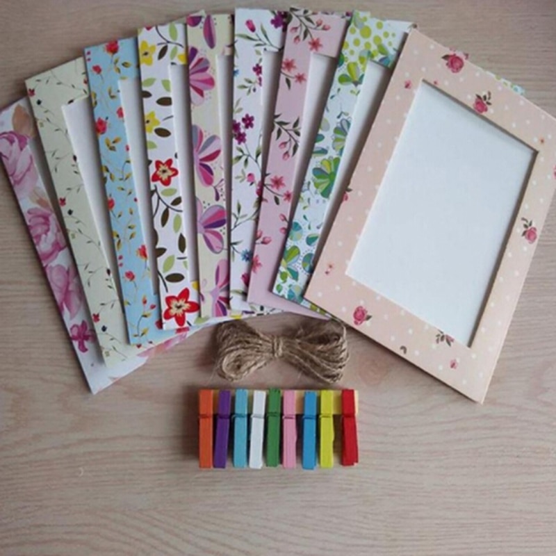 DIY Home Wall Decor Wall Hanging Cartoon Animals Paper Photo Frame For Baby Wedding Photo Frame