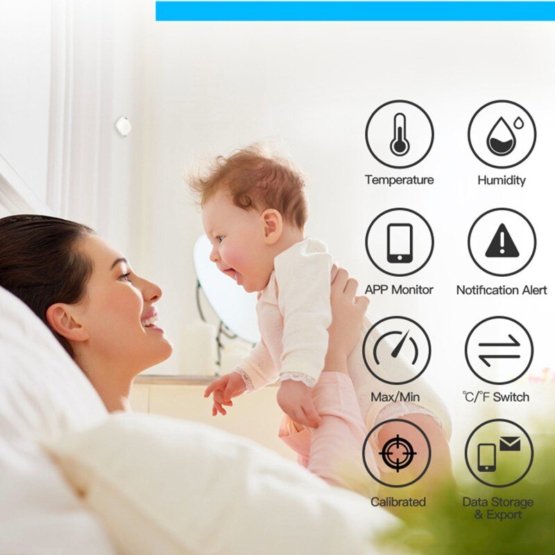 Bluetooth 5.0 Wireless Thermometer Hygrometer Temperature And Humidity Intelligent Sensor Sensor T201 Data Logger Indoor Outdoor