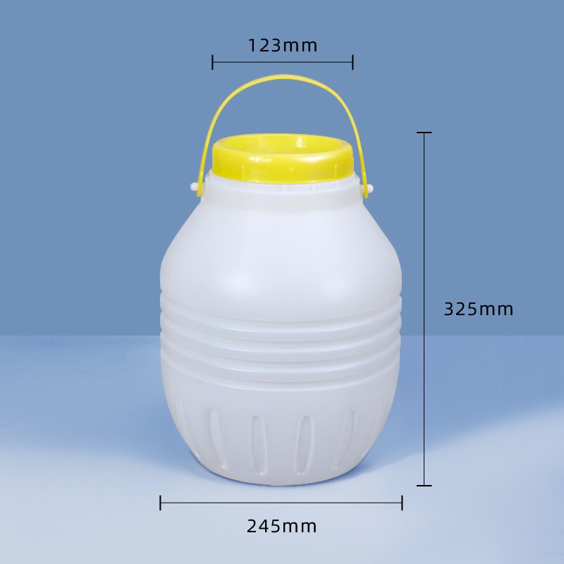 10L Plastic Bucket With Handle Lid Food Grade Storage Container For Home Kitchen Food cereals Airtight Sealing
