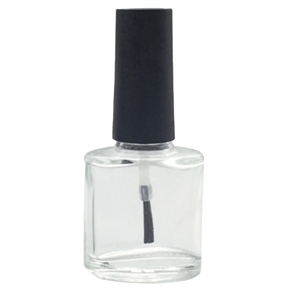 10ml Draagbare Transparante Glas Nagellak Vernis Lege Fles Make-up Cosmetische Container met Deksel Borstel Nail Glas flessen