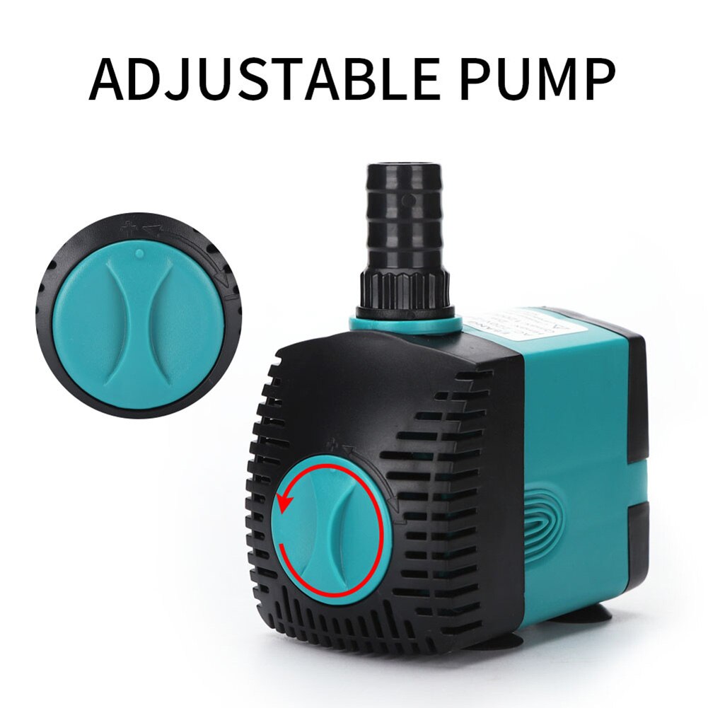 Ultra Quiet Submersible Fountain Pump Fish Tank Aquarium Water Pump Filter Manure Fish Pond Side Suction Pump