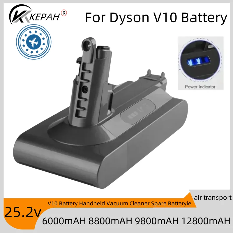 Do akumulatora Dyson V10 V10 Animal Absolute puszysty odkurzacz bezprzewodowy nowy 25.2V 6000mAh-12800mAH akumulator DYSON V10