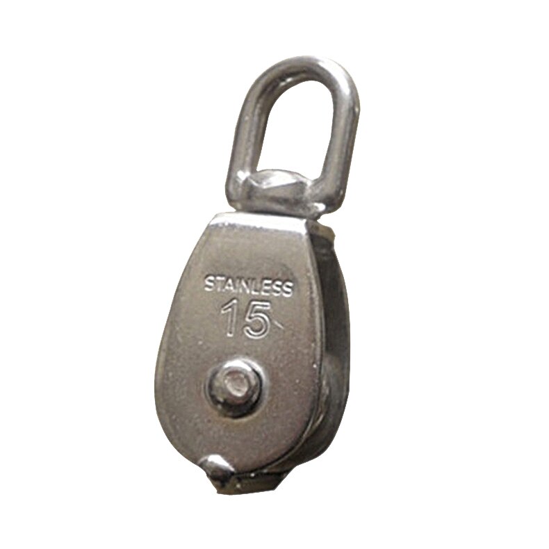 Stainless Steel 304 Single Wheel Swivel Pulley Block Loading MYDING: Default Title