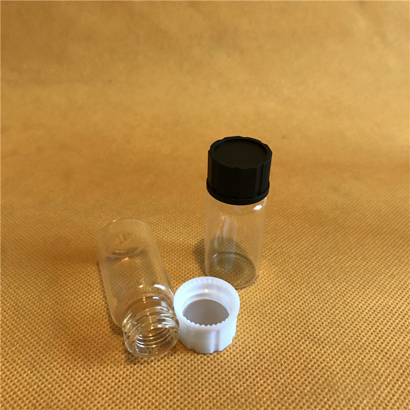 50 stk 10ml gennemsigtige glas skala prøvehætteglas 10ml glasflasker med skruelåg prøveudtagning flaske pakning flasker