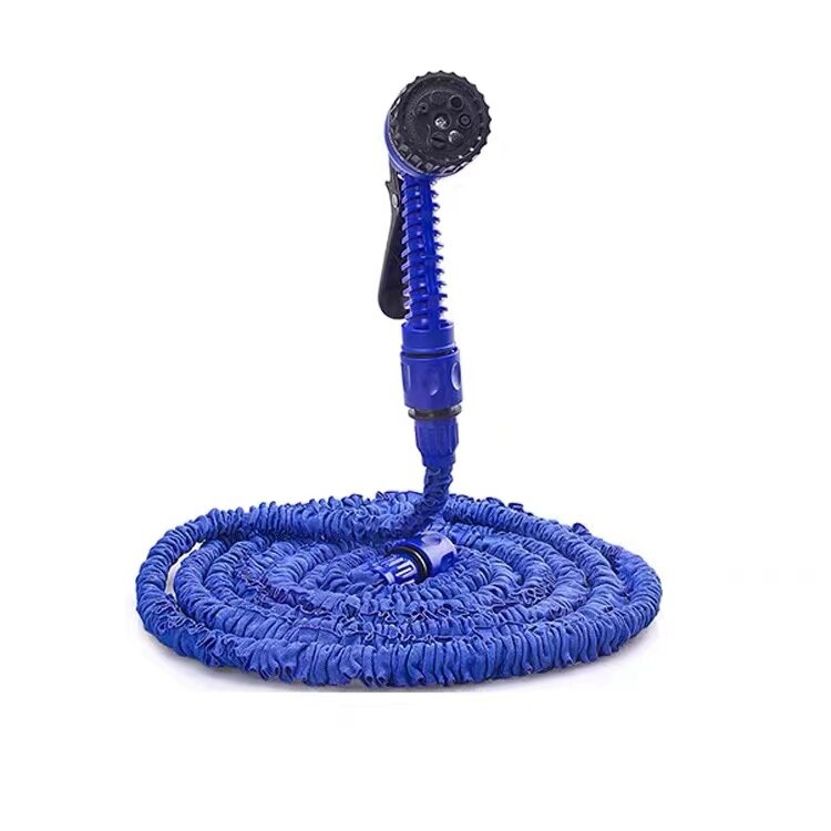 25-200FTGarden Schlauch Magie Wasser Schlauch Bewässerung Schlauch Spule flexibel Erweiterbar Rollen Schlauch Für Bewässerung Anschluss Blau Grün: 75ft / Blau