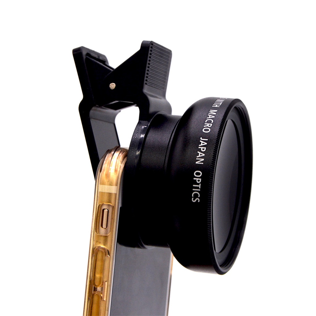 Groothoek Lens 0.45X &amp; 10X Macro Lenzen Clip Op Mobiele Telefoon Camera Kit Voor Iphone X 8 7 6 plus, ipad Tablet, Samsung, Huawei