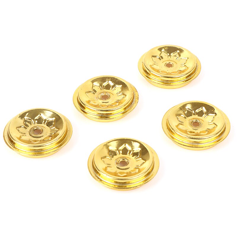 5Pcs Lamp Lont Zetel, Aluminium Materiaal Lont Accessoires, Het Herhaald Gebruik Diy Olie Lamp Lont Houder