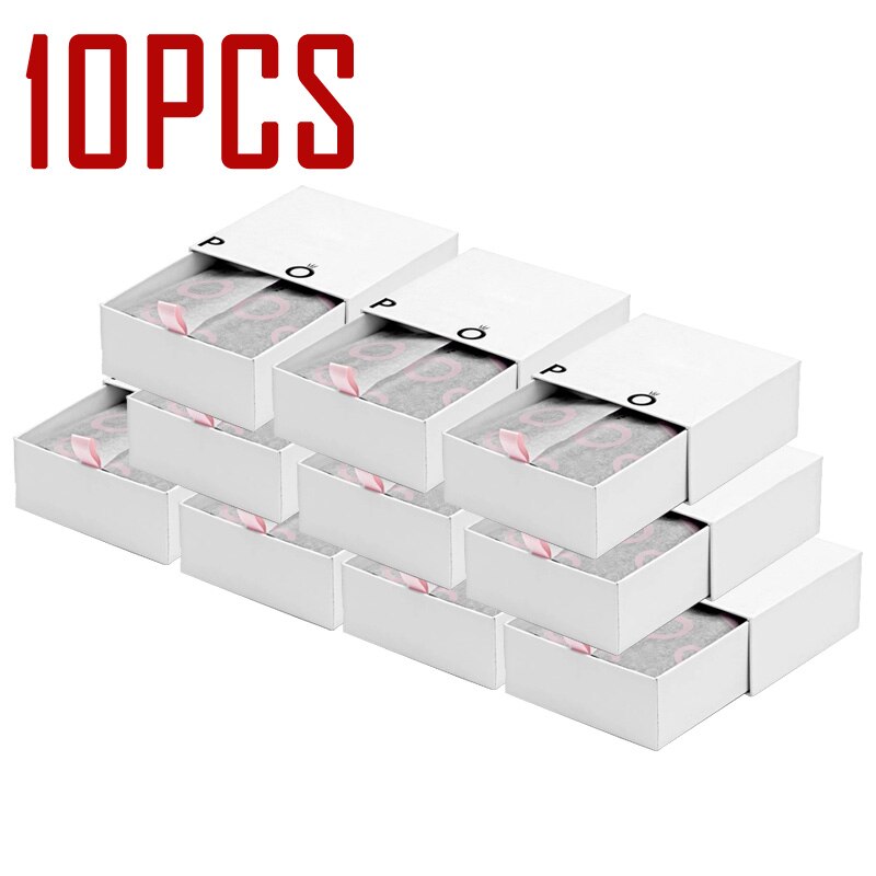 10Pcs Verpakking Armbanden-Case Ring Oorbellen Ketting Display Fluwelen Box Compatibel Met Diy Europa Sieraden