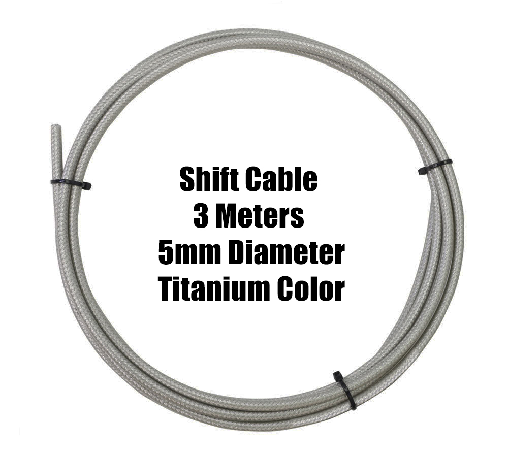 3 Meters Bike Braided Cable Slick Lube Shift Housing Weave Brake Hose Derailleur Shifter Line Wire For Road Mountain Bicycle: Brown