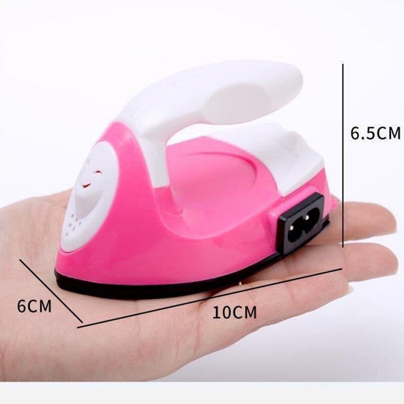 Mini Ijzer Draagbare Diy Speelgoed Puzzel Doek Stickers Creatieve Schilderen Papier Boren Ban Doudou Kleine Elektrische Ijzer
