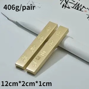 Brass Paperweights Carving Pattern Paperweights Writing Paperweights Xuan Paper Paper Weight Student Supplies: A1