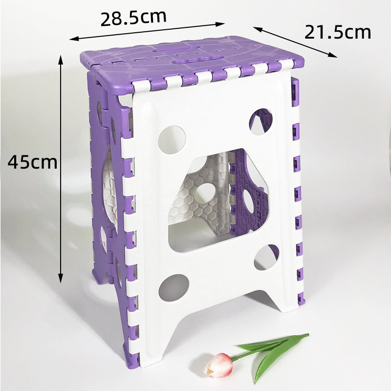 Pedal folding bench, folding chair, high weight bearing ladder, folding chair, outdoor chair, beach chair, fishing bench: VIOLET/紫罗兰