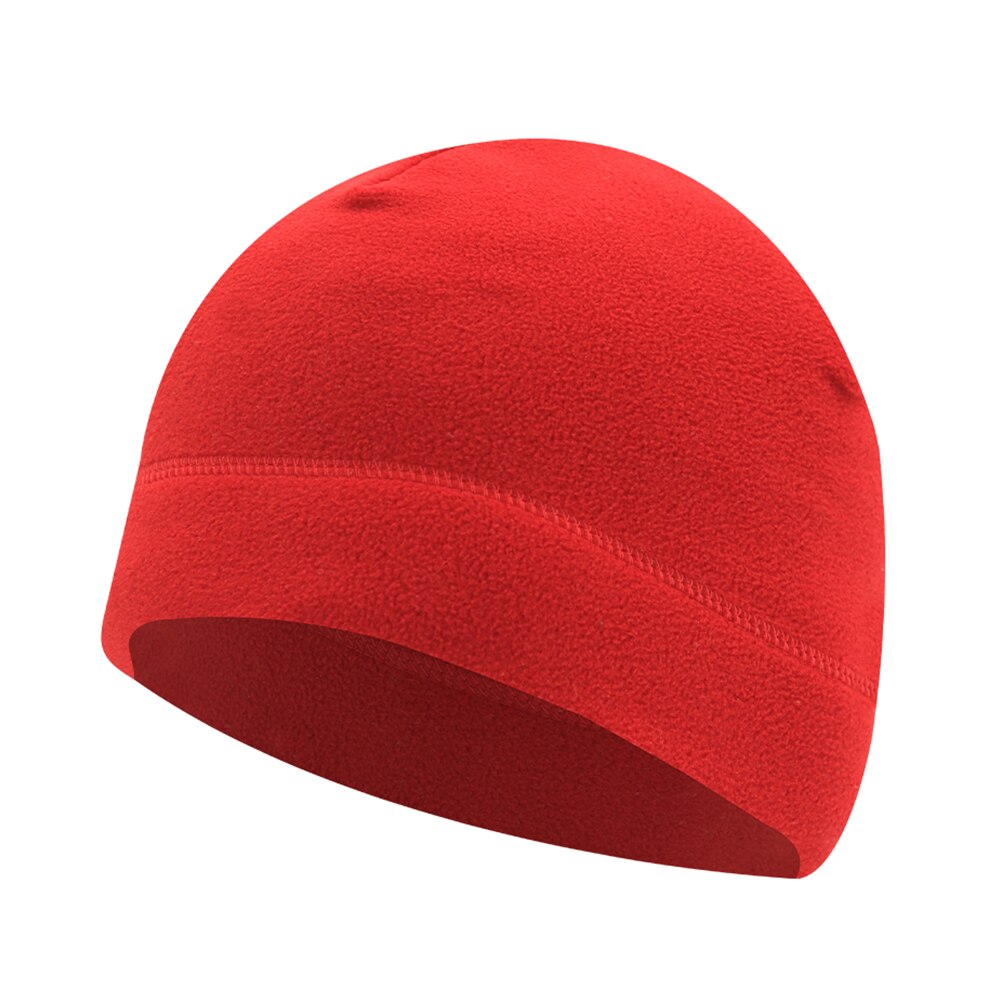 Homens Chapéu Feito Malha Chapéus de Inverno Para As Mulheres Caps Skullies Gorros Gorro de Inverno dos homens Quente Grosso Chapéu Do Crânio Cap Gorro De Pele Homme: Red