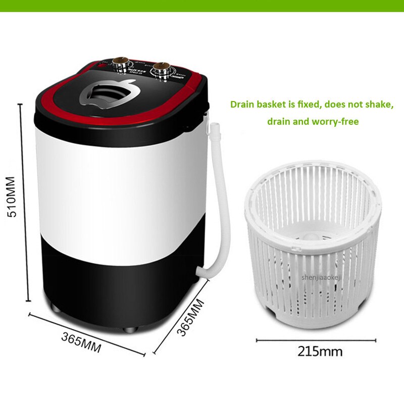 Home dewatering machine Elution integrated single barrel washer semi-automatic small clothes washing machine for dormitory